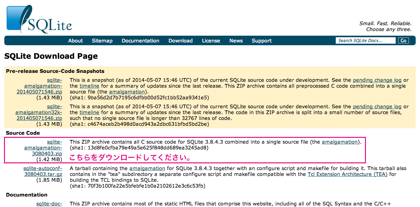 sqlite3 download