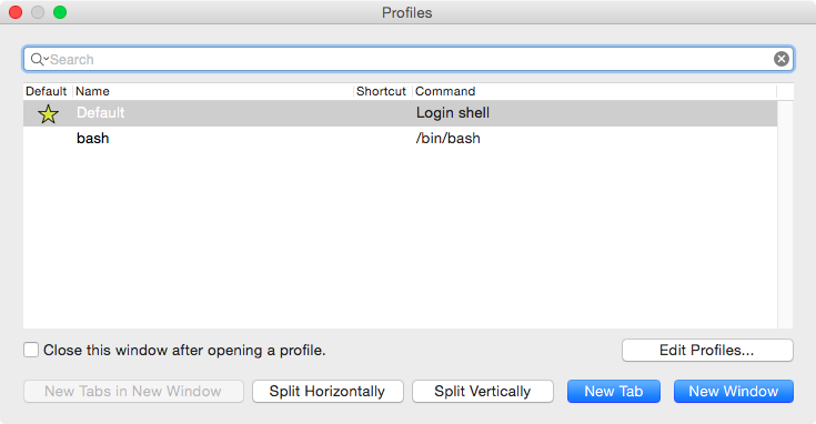 iTerm2 profiles