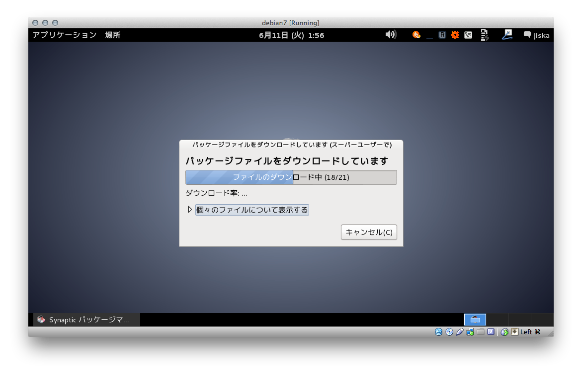 ダウンロード中